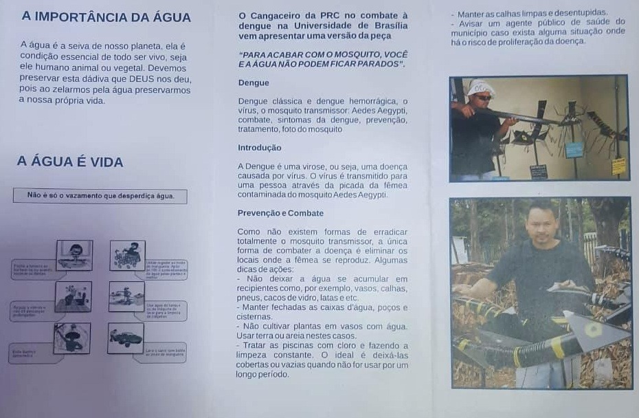 Folder Histórico - O Cangaceiro no Combate à Dengue e A Importância da Água (UnB)