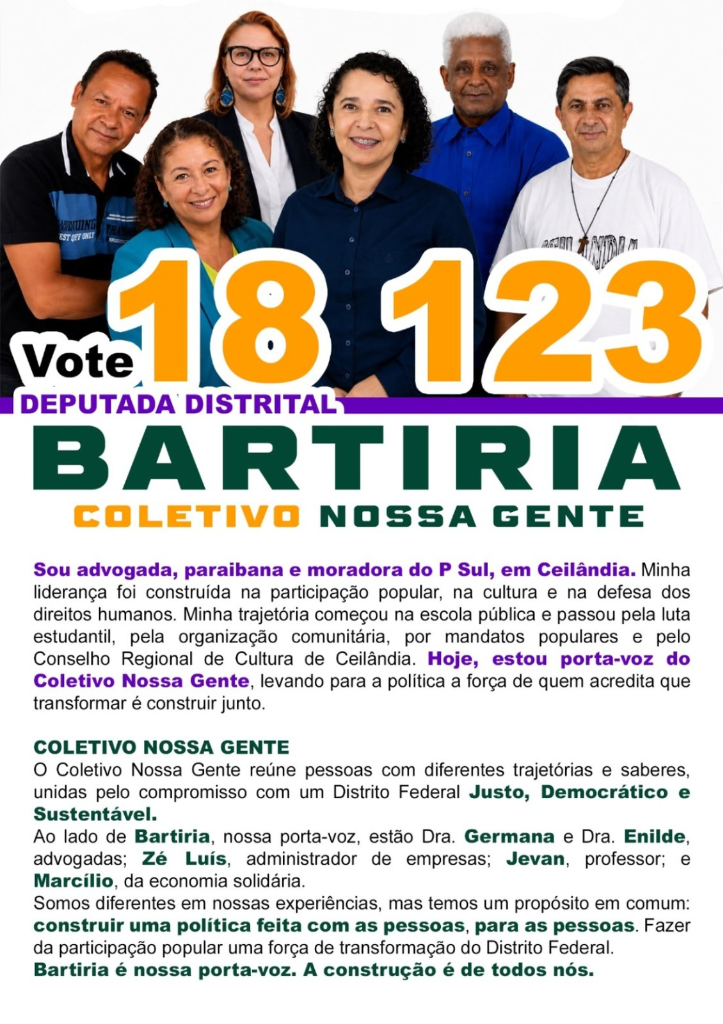 Cartaz Oficial da Campanha - Bartíria 18.123