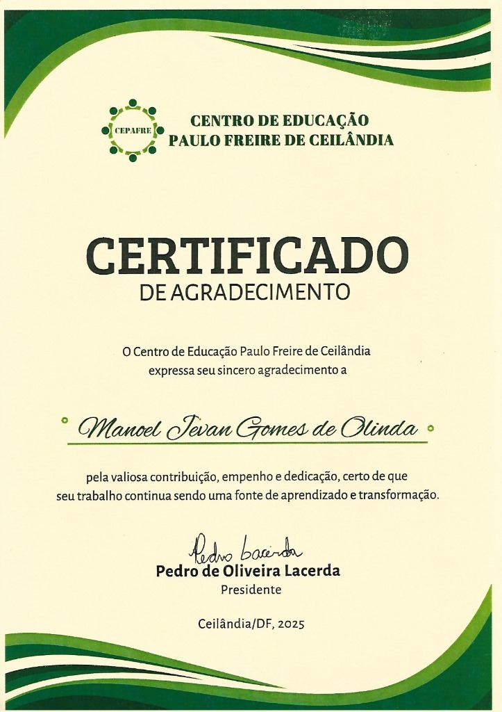 CEPAFRE Paulo Freire Ceilândia 2025
