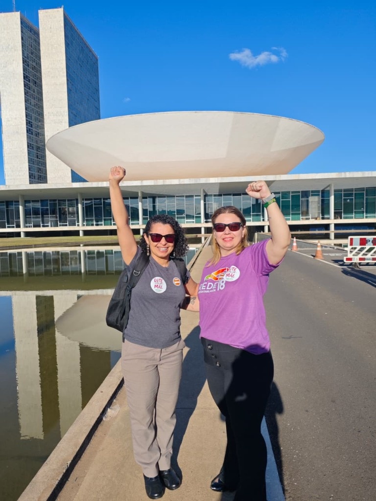 Dra. Bartíria e Dra. Germana no Senado Federal durante o Agosto Lilás