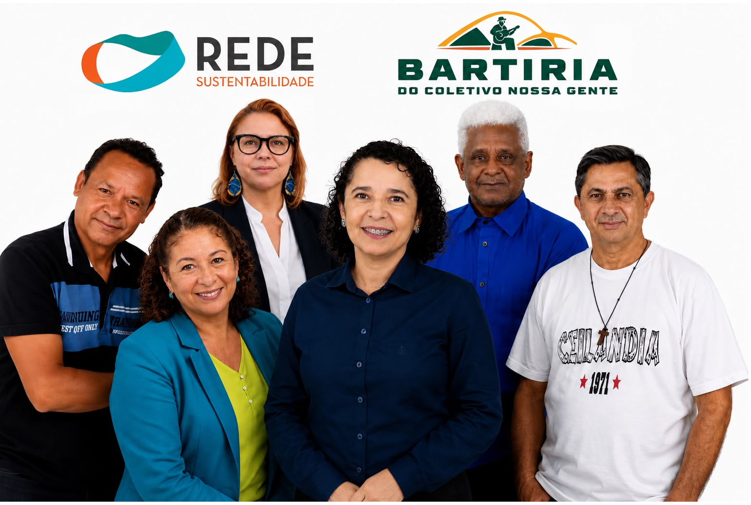 Coletivo Nossa Gente REDE 18 - Foto Oficial Completa do Coletivo Nossa Gente (6 Membros)