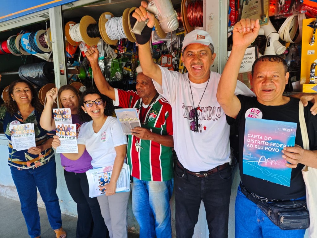 Lançamento da Campanha do Coletivo Nossa Gente na Feira do Guariroba, Ceilândia