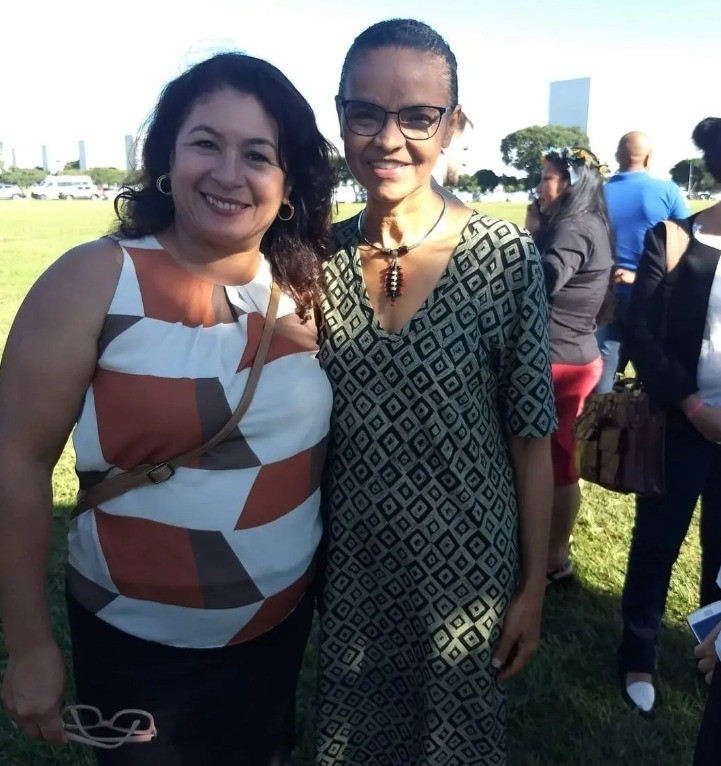 Dra. Enilde e Ministra Marina Silva na Esplanada dos Ministérios