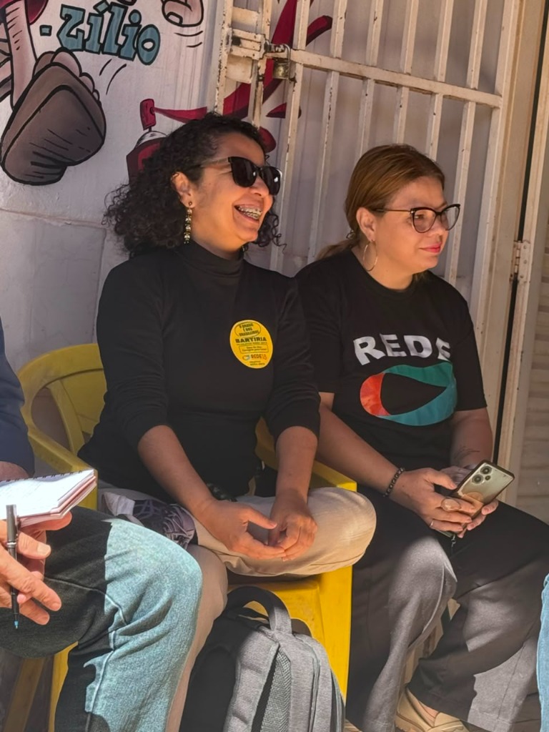 Dra. Bartíria e Dra. Germana em atividade de incentivo à leitura