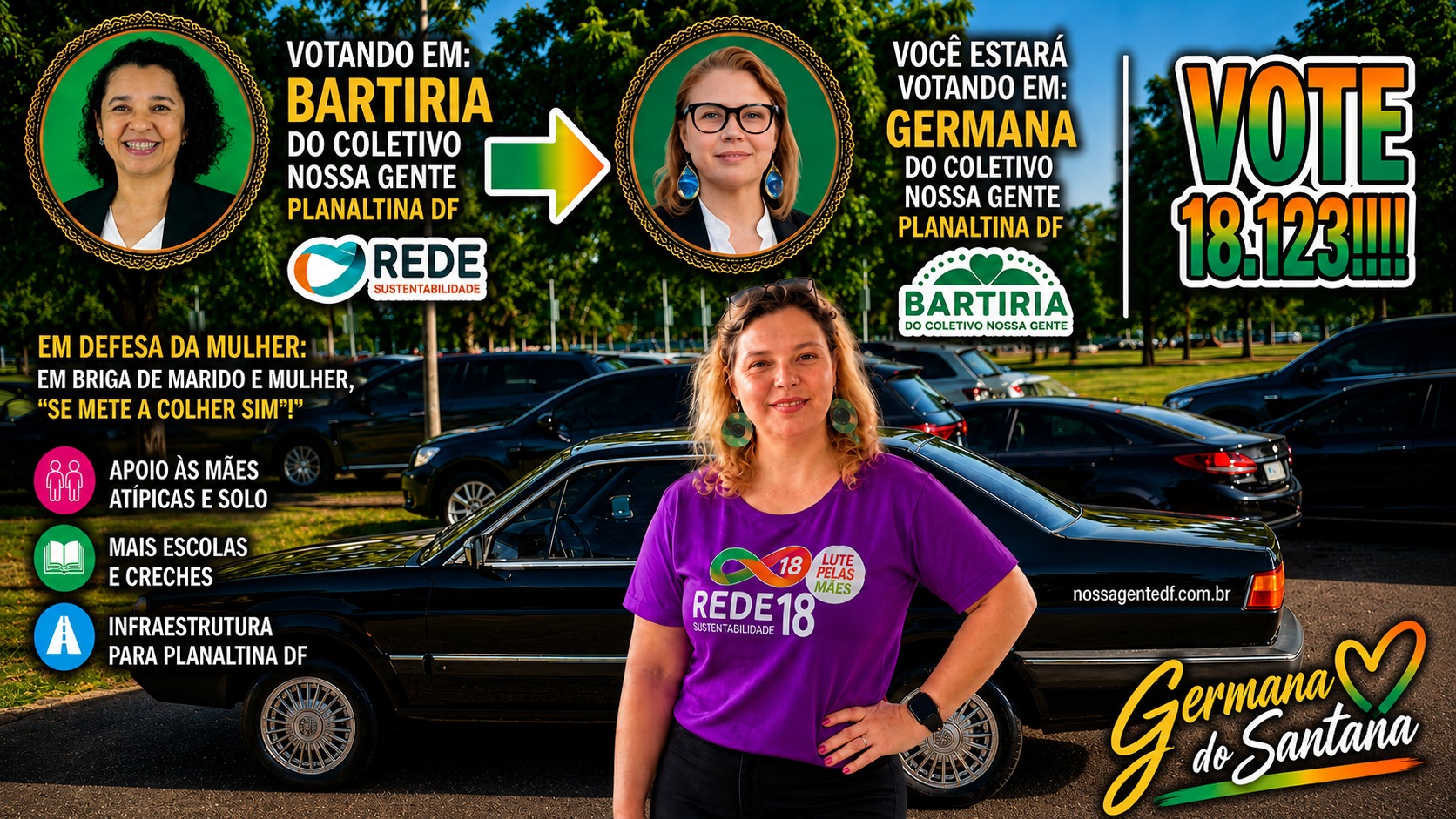 Dra. Germana Lopes na Comunidade Santana em Planaltina