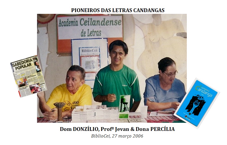Fundadores da ACLAP: Donzílio, Percília e Prof. Jevan em 2006